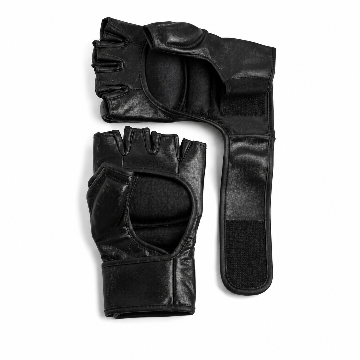 MMA Gloves – Premium Genuine Leather – Training, Sparring & Grappling – Black  Custom Combat Sports Manufacturer
