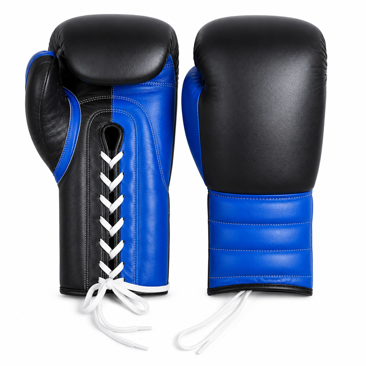 Lace-Up Boxing Gloves Premium Genuine Leather Custom Combat Sports Manufacturer
